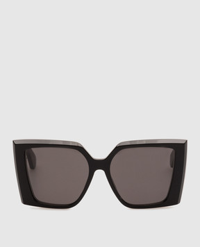 Alexander McQueen Черные очки с логотипом 803376J0749