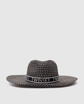 Twinset Черная шляпа с логотипом 241TO5170