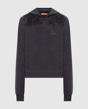 Ermanno Scervino Life Серые худи с кружевом D474M608LEM