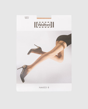 Wolford Бежевые чулки Stay-Up 8 Den 20530