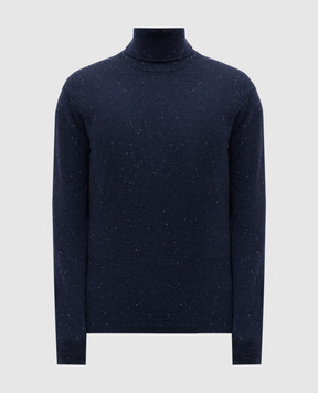 Wool&Co Синій светр з вовни WO8180