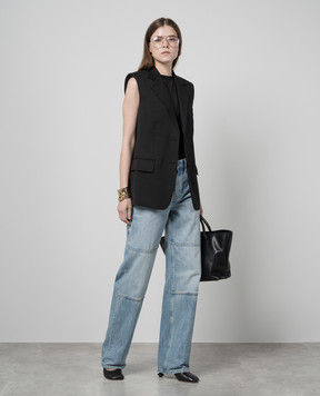 Helmut Lang Черный жилет из шерсти O01HW110