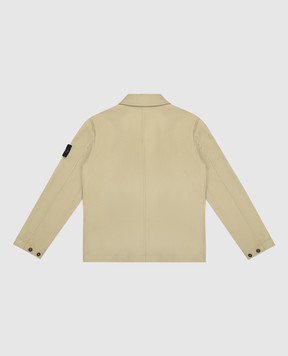 Stone Island Дитяча зелена куртка з логотипом 81161041414