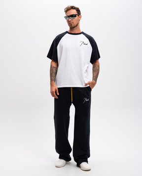 Rhude Белая футболка с вышивкой логотипа RHPF24TT12012
