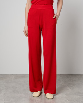 Allude Червоні штани з вовни 24264017