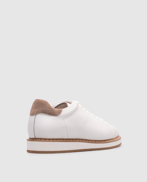 Pini Parma Белые кожаные кроссовки SNEAKBCO