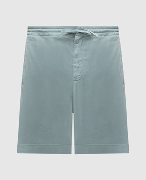Canali Голубые шорты с отворотами PT0135595606