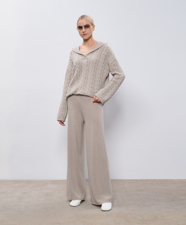 LISA YANG Бежевый худи Connie из кашемира 2022107 изображение 2