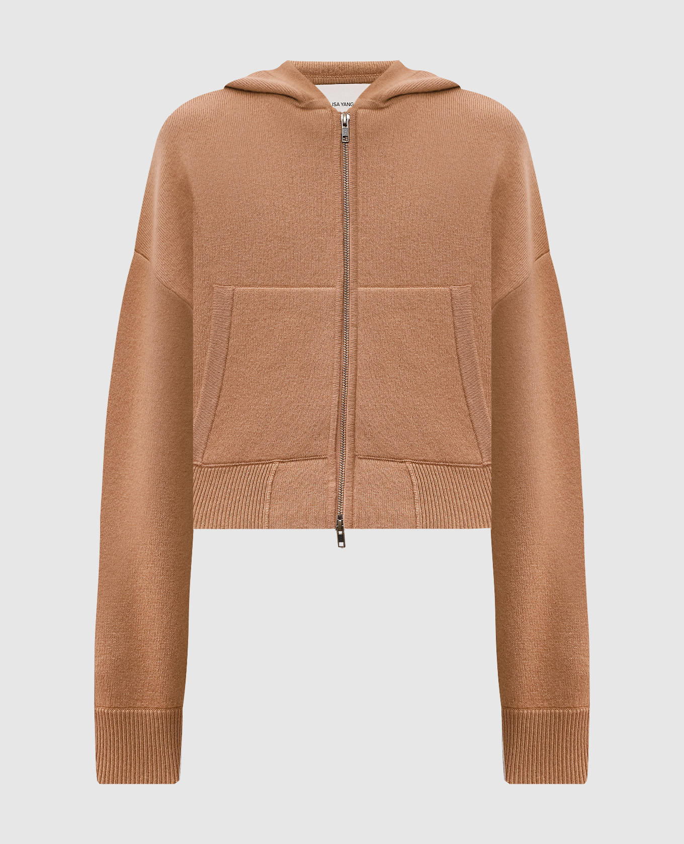 

Бежевая спортивная куртка Lilia из кашемира, Коричневый, Спортивные куртки