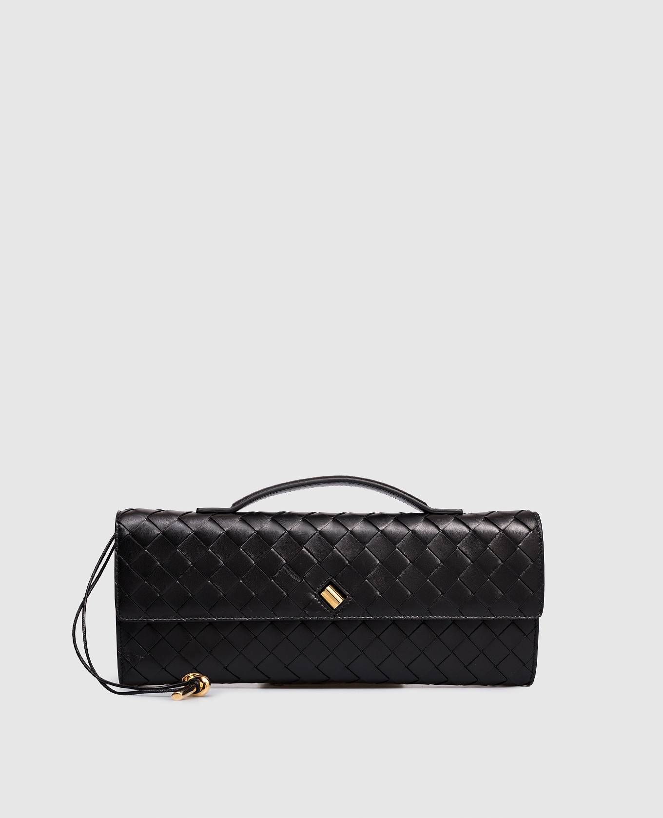 Черный кожаный клатч Andiamo