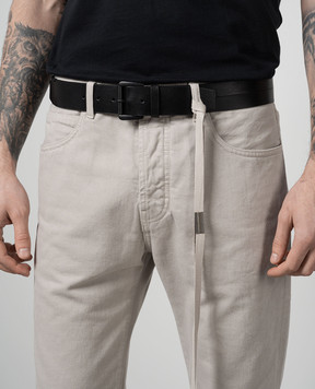 Ann Demeulemeester Черный кожаный ремень 2401UBE15LT128
