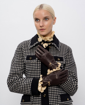 Sermoneta Gloves Шкіряні рукавички з блискавкою BS103