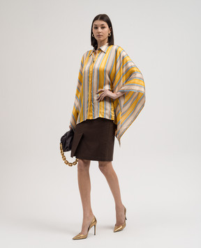 Max Mara Weekend Коричнева спідниця JOAN з льоном JOAN
