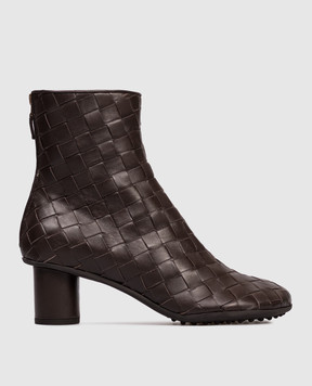 Bottega Veneta Коричневі шкіряні ботильйони Atomic 811017V2ED0