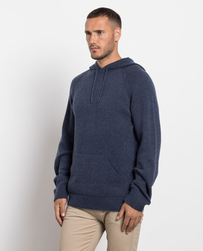 Cashmere&Whiskey Синие худи из кашемира MU8651305341R3XL