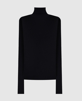 Dolce&Gabbana Черный гольф из шерсти в рубчик FXW37TJCVXG