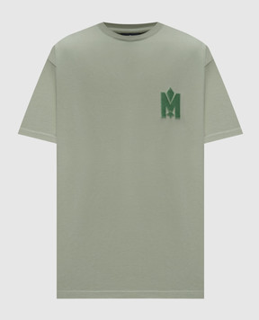 Mackage Зелена футболка з фактурною емблемою логотипа TEE
