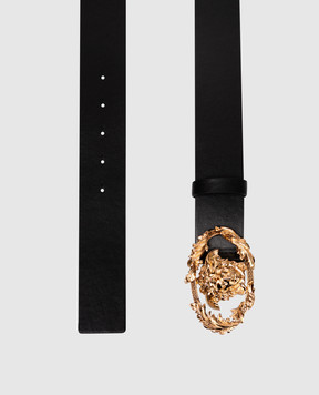 Versace Черный кожаный пояс Medusa 1021519DVTP1