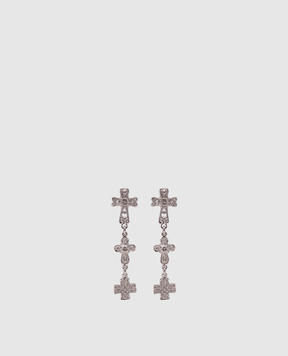 Reco Сріблясті сережки з хрестиками OTOR345
