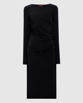 Max Mara Чорна сукня з драпіруванням ZITTO ZITTO