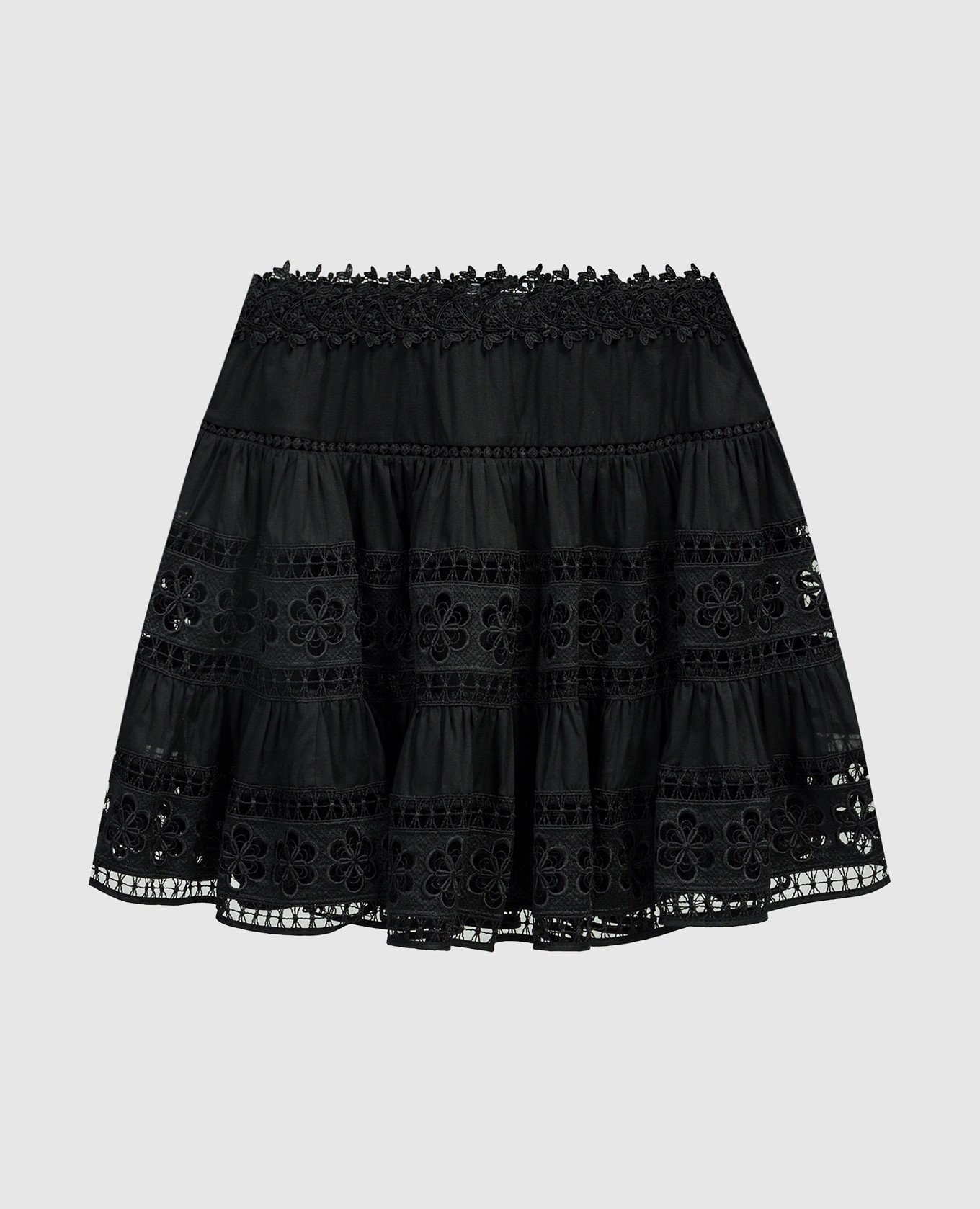 Black skirt Lea with lace
