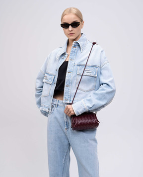 Bottega Veneta Бордова шкіряна сумка 794258VCPP1