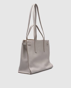 Gianni Chiarini Біла шкіряна сумка-тоут Altea з логотипом BS10967RNGDBL