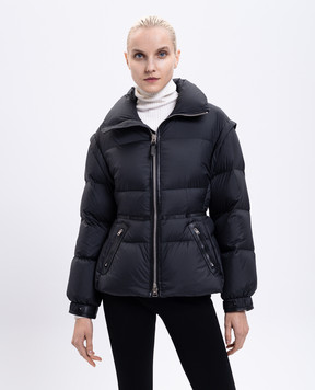 Tom Ford Чорна пухова куртка з вставками зі шкіри CS1283FAX1554