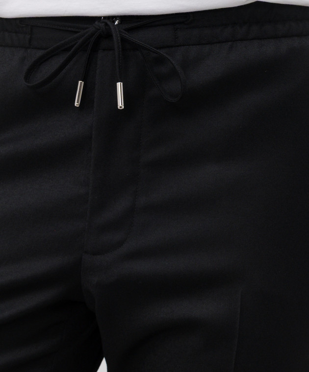 Bertolo Cashmere Черные брюки из шерсти и кашемира 000290001391 изображение 5