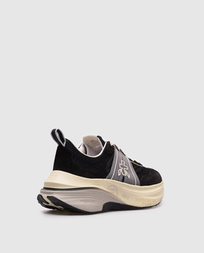 Premiata Черные кроссовки HILL с логотипом HILL