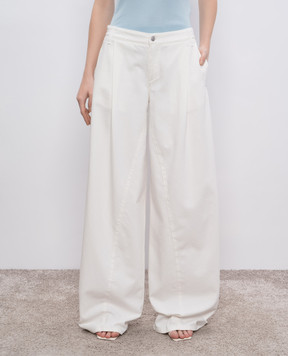 Ermanno Scervino Белые джинсы с логотип патч D467P706HRY
