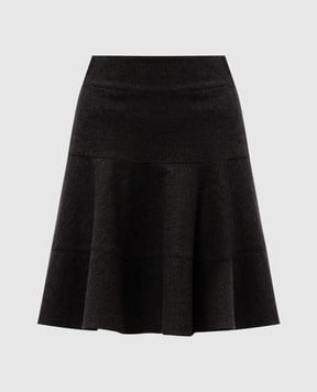 Blumarine Серая юбка из шерсти 10359