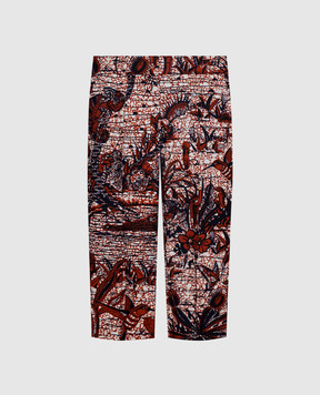Christian Dior Бриджі в принт Toile de Jouy Tropicalia 011P11A3868