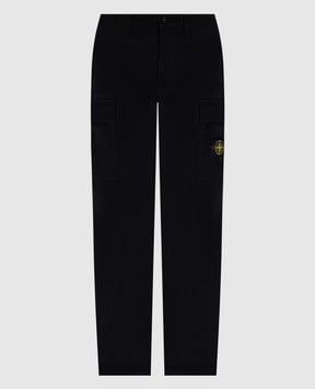 Stone Island Чорні карго з логотипом K2S153100012S0164
