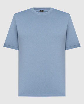 CAPOBIANCO Блакитна футболка з нашивкою логотипа 16M660AL01