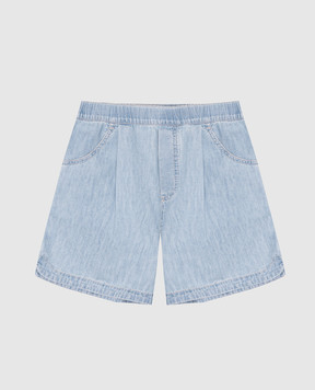 Brunello Cucinelli Детские голубые джинсовые шорты BH192P645C