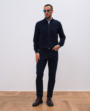 Cashmere&Whiskey Синий кардиган из кашемира MU8671312341R