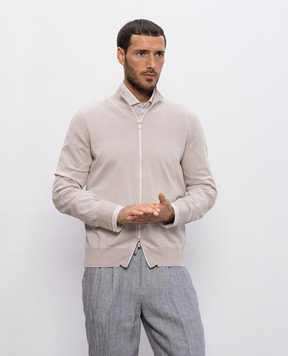Brunello Cucinelli Бежевый кардиган M2900106