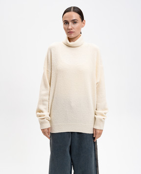 Fear of God Бежевий светр з вовною з логотипом FG25FW20209WBO