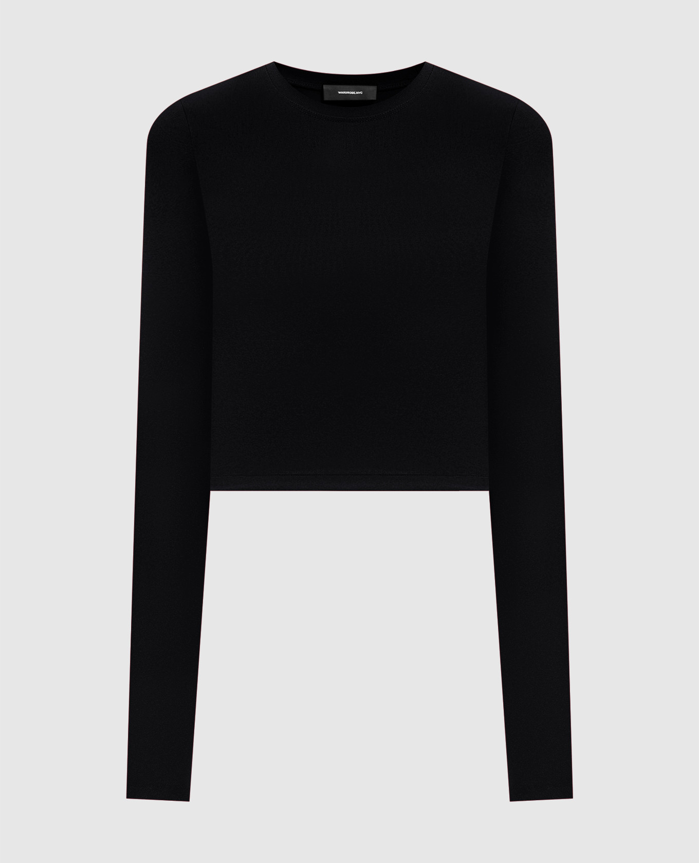 

Черный укороченный лонгслив, Лонгсливы