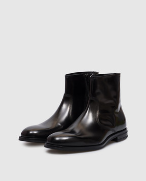 Stuart Weitzman Черные кожаные ботинки Angel SJ201