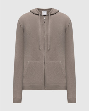 Allude Бежевая спортивная куртка из шерсти и кашемира 24537010