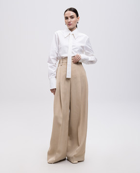 Jil Sander Белая рубашка с галстуком J03DL0196J45002