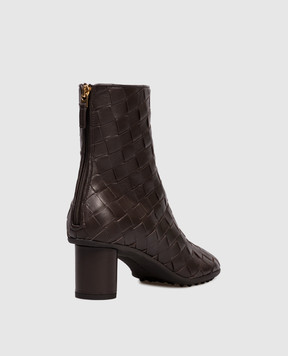 Bottega Veneta Коричневі шкіряні ботильйони Atomic 811017V2ED0