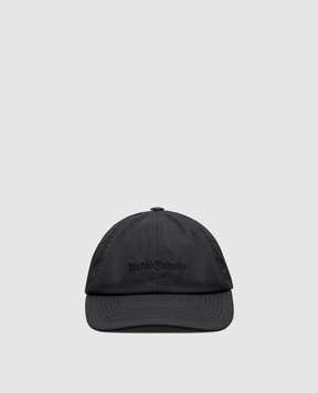Palm Angels Черная кепка с вышивкой логотипа PWLB032S25FAB001