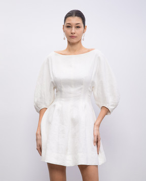 Faithfull Біла сукня міні Lowen з льону FF3345WHT