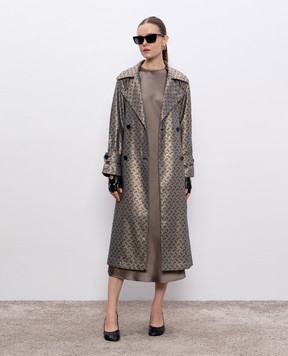 Herno Коричнева сукня з розрізами AB000037D12506