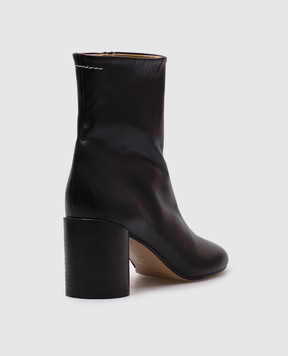 Maison Margiela MM6 Черные кожаные ботильоны S59WU0235P3628