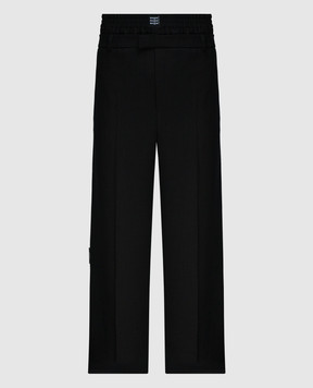 MSGM Черные брюки с логотипом 3640MP07247010