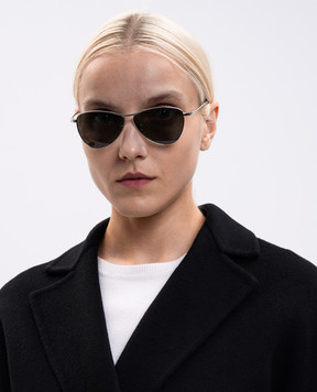Saint Laurent Сріблясті сонцезахисні окуляри 831 VESPER 843055Y9969